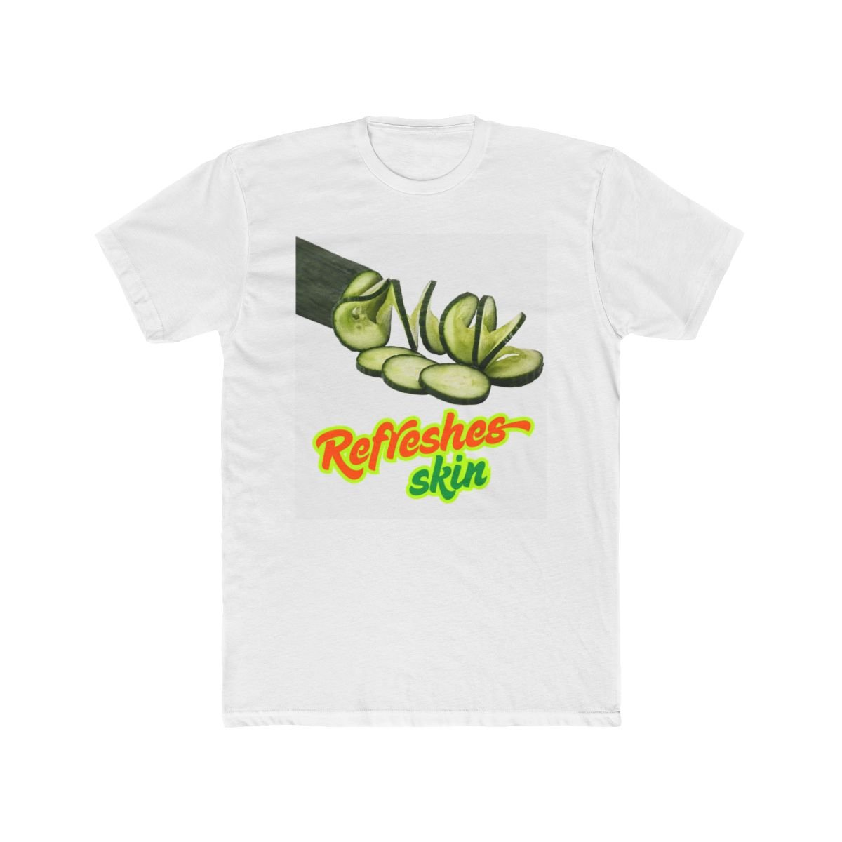 white color crew tee with nature Botox series 